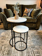 Sabina Black Frame Nest Of Tables