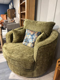 Willow Olive Swivel Snuggle chair