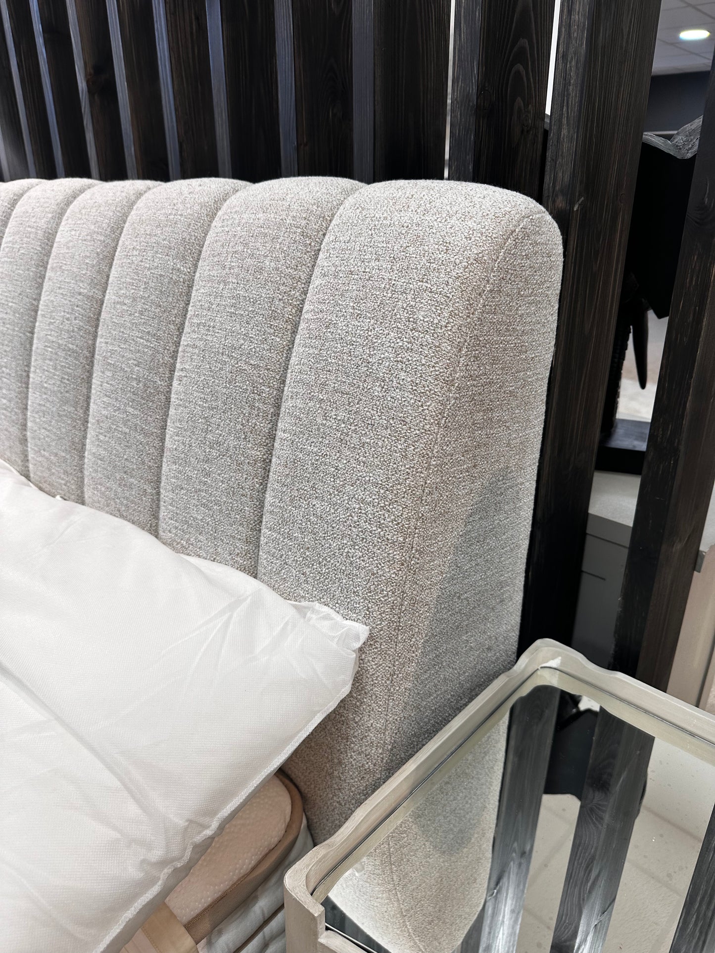 Carlson fabric bed frame