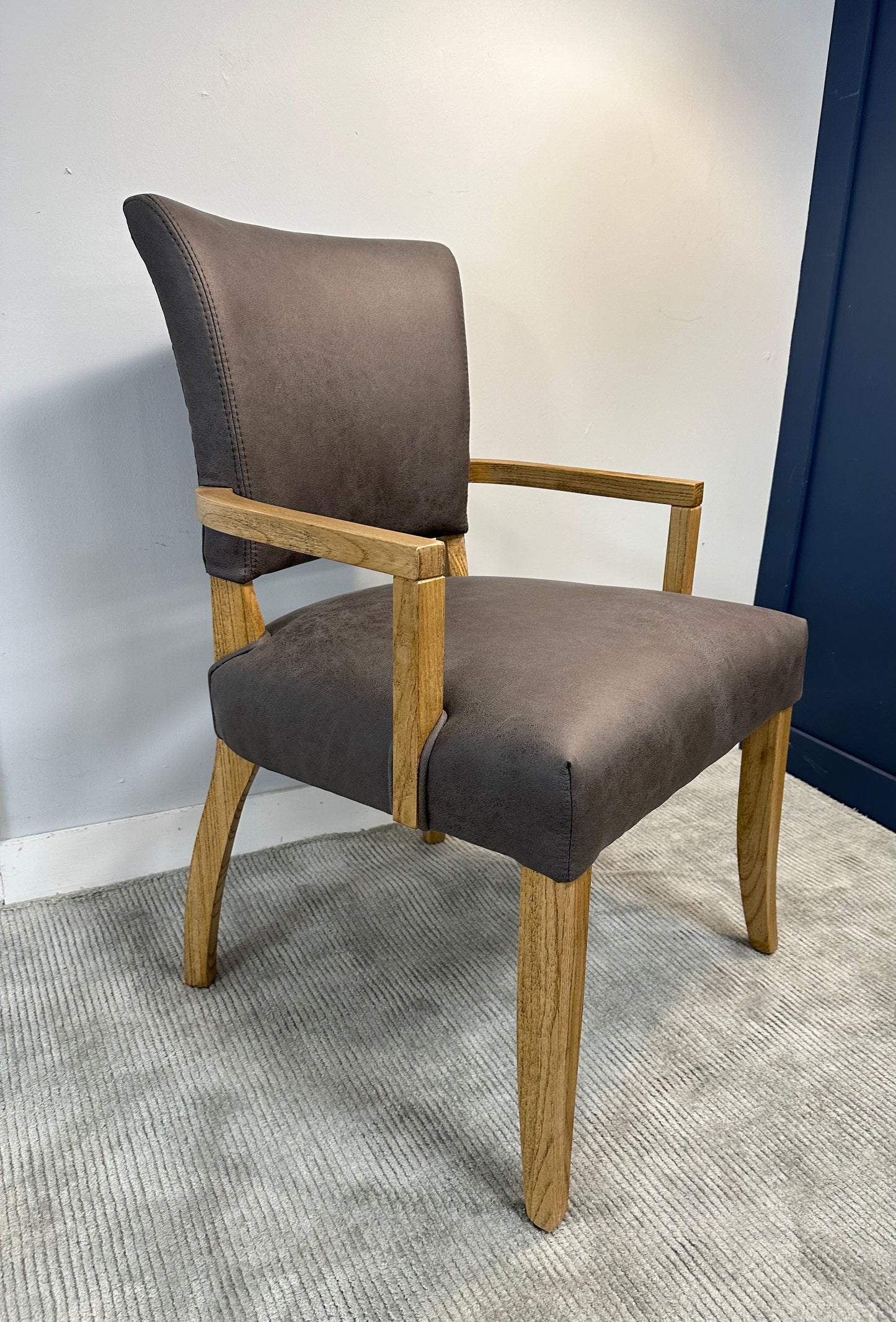 Drake Grey Carver Chair