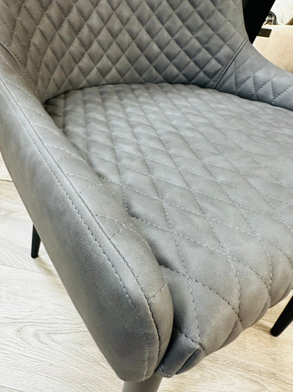 Cuban Dark Grey Dining Chair