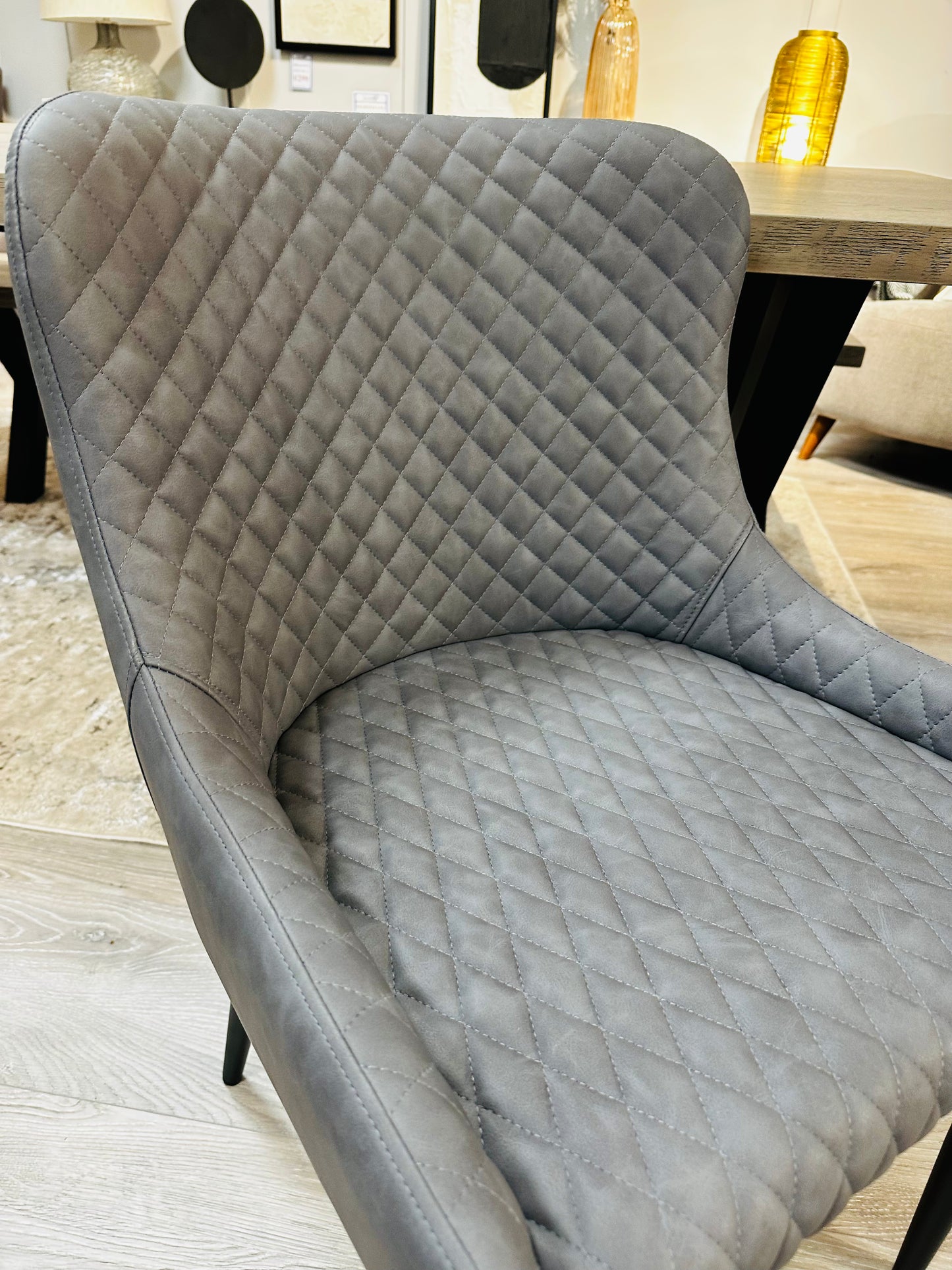 Cuban Dark Grey Dining Chair