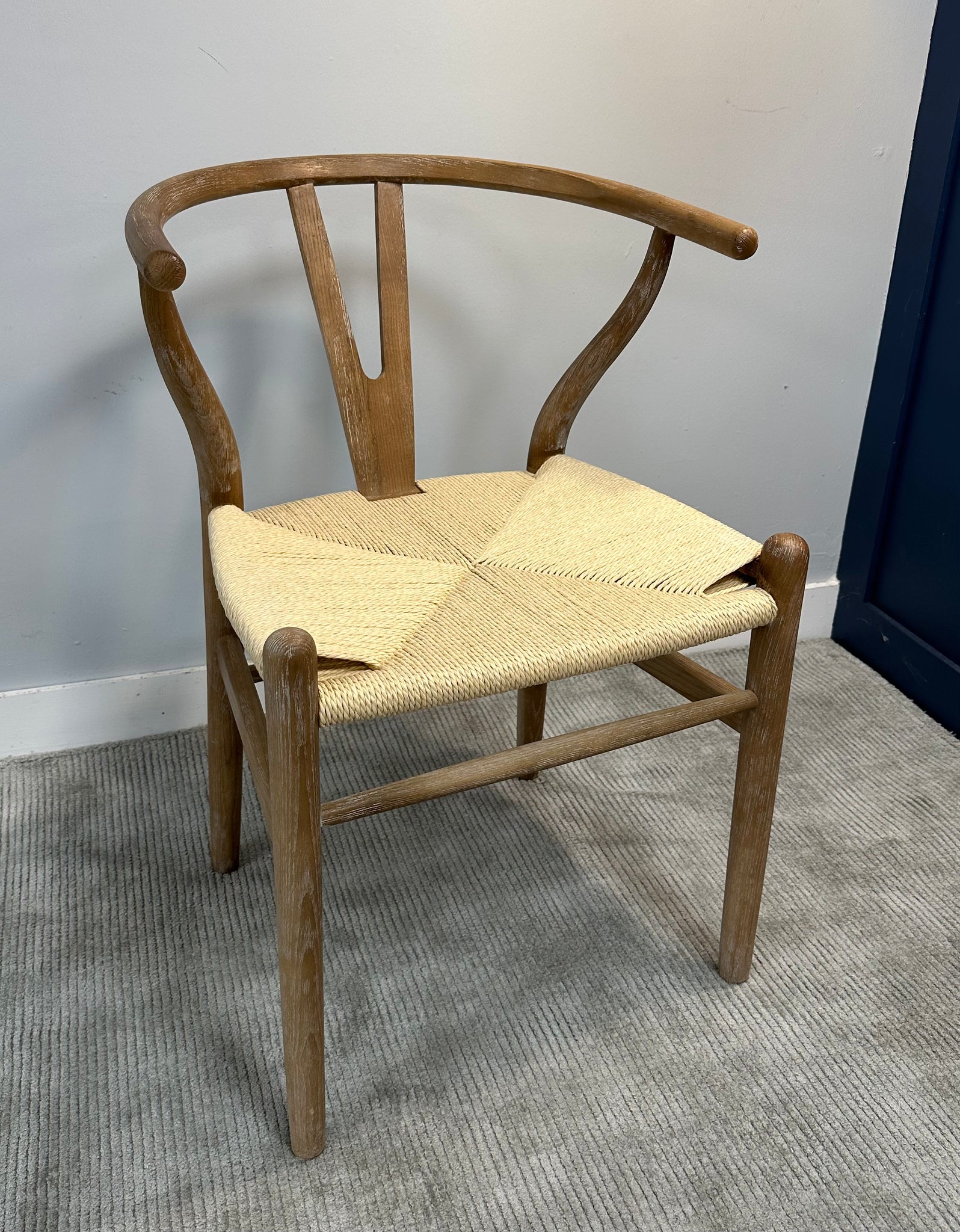 Wicker wood best sale dining chairs