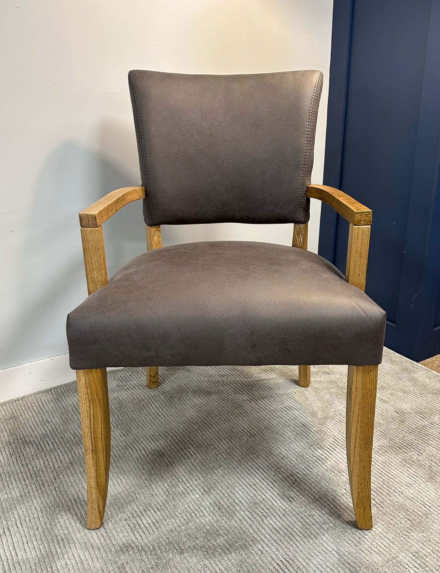 Drake Grey Carver Chair