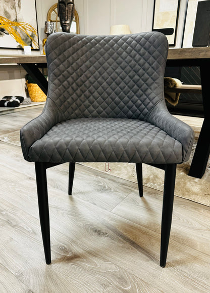 Cuban Dark Grey Dining Chair
