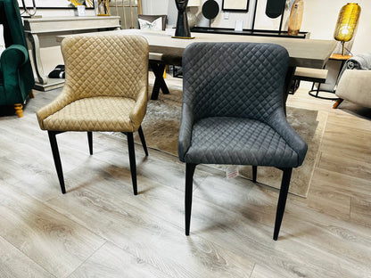 Cuban Dark Grey Dining Chair