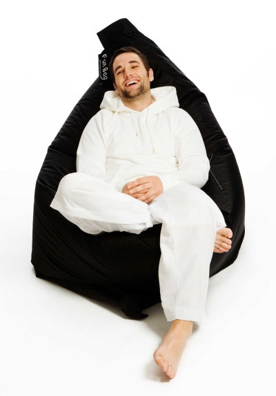 Large Black Beanbag