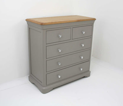 Bordeaux 2 over 3 chest of Drawers
