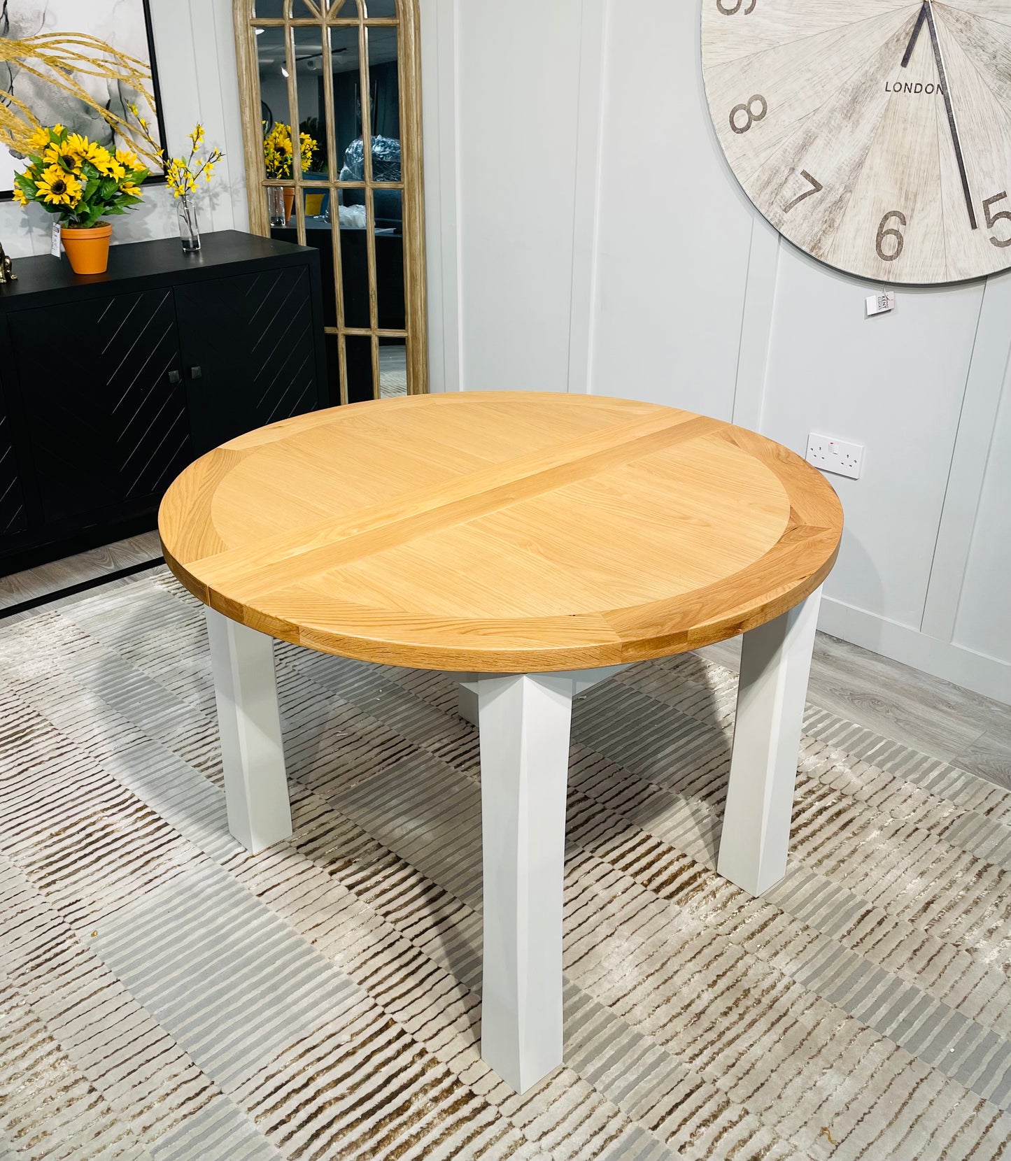 Ashley round extending table