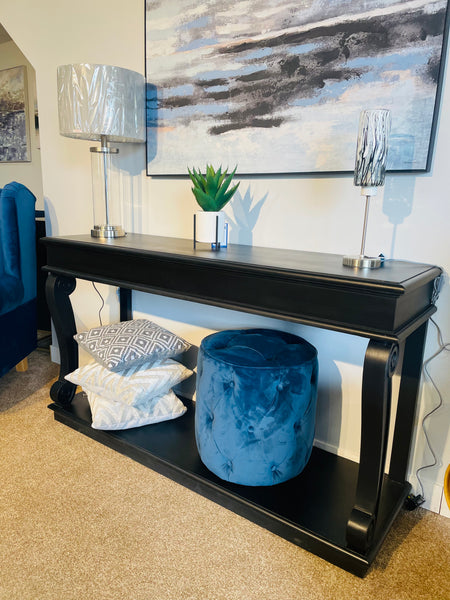 Cox and cox black deals console table