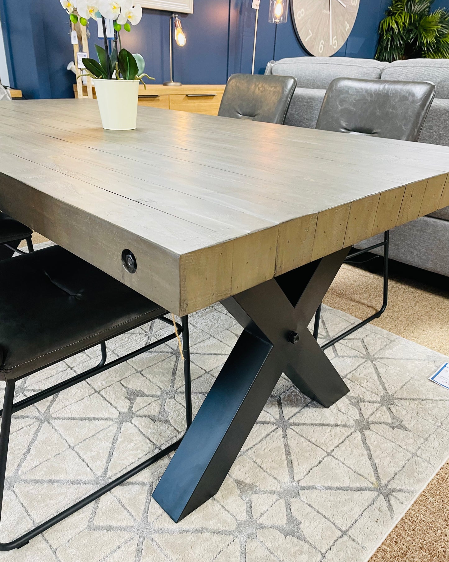 Havana Cool Grey Dining Table