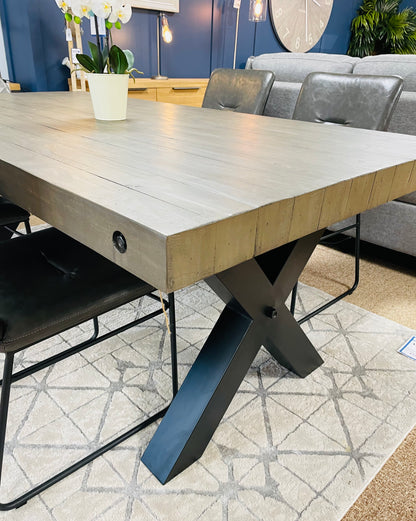 Havana Cool Grey Dining Table