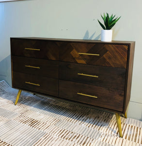 Bergan wide chest of drawers