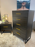 Leon Tall 5 Drawer Chest