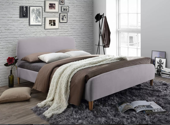Geneva Grey Fabric bed