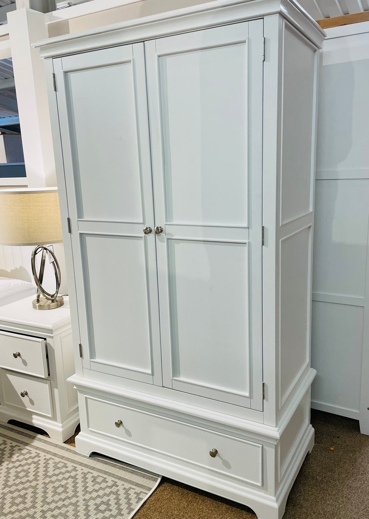 Kyria White Large Wardrobe