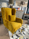 Verono Mustard Wing back Chair