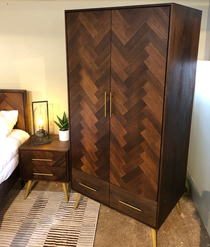 Bergan 2 door 2 drawer robe