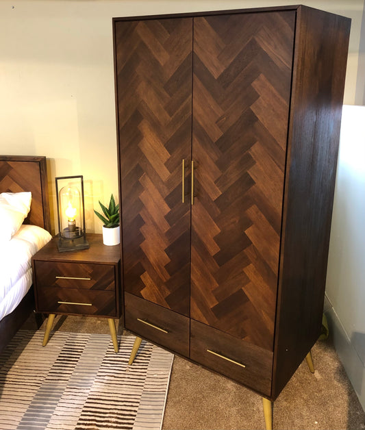 Bergan 2 door 2 drawer robe