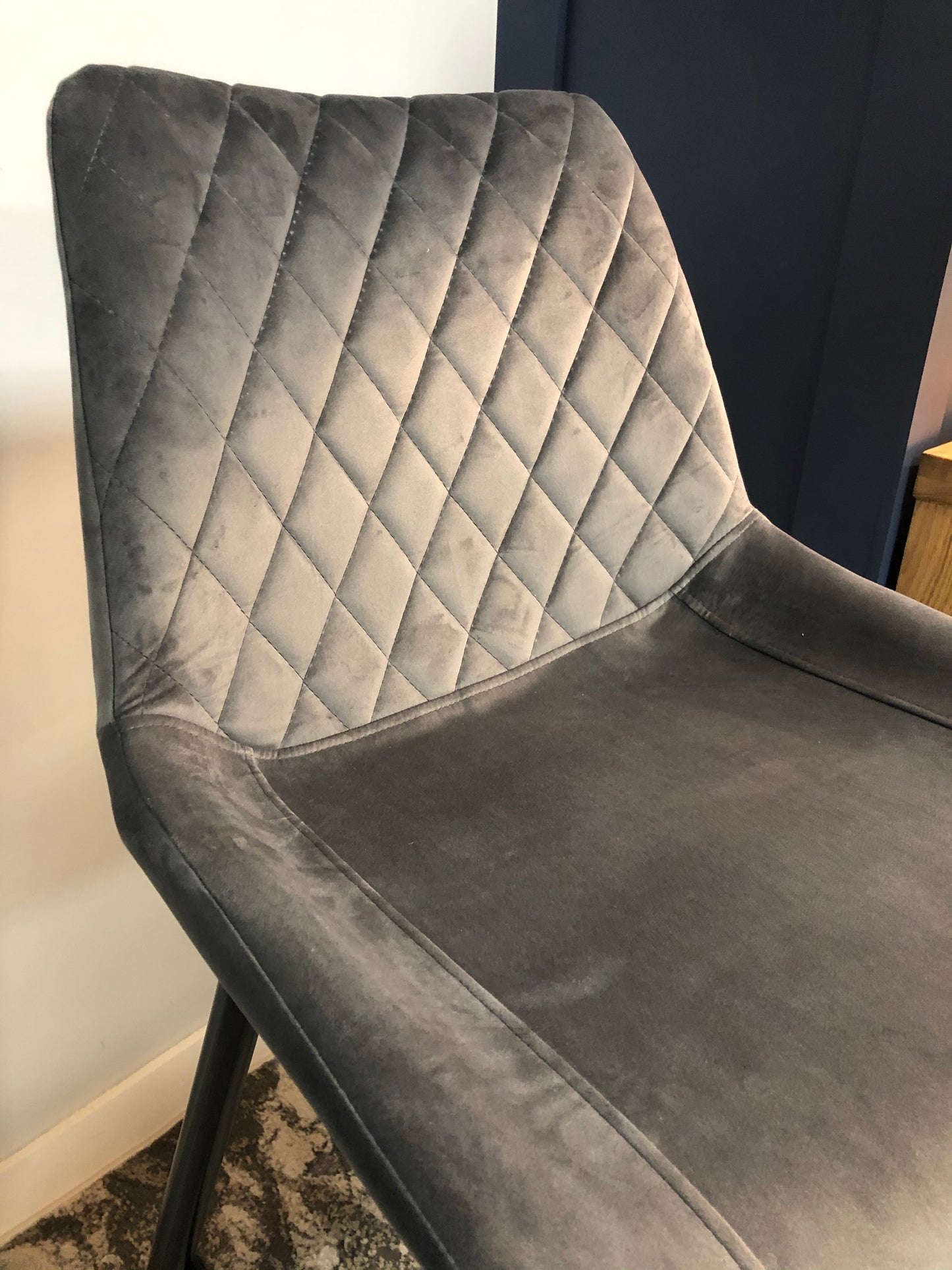Hanley grey bar stool