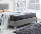Brooklyn Grey Fabric bed