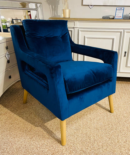 Auston Chair Navy Velvet