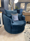 Willow Navy Swivel Snuggle chair