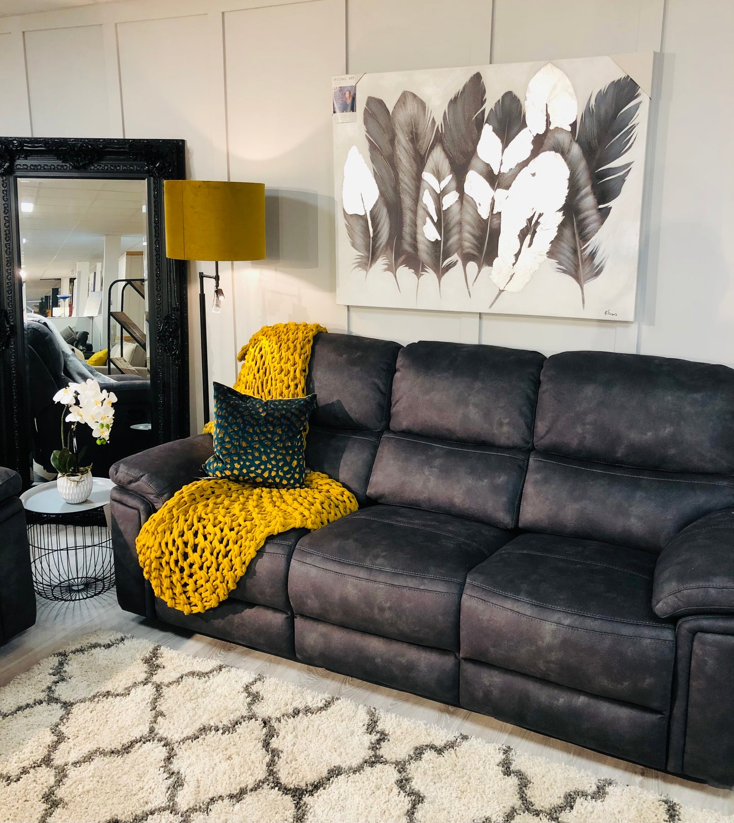 Carlton Charcoal sofa collection