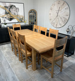 Stamford 1.8 Double Leaf Oak Dining Table