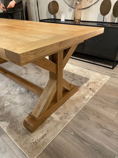 Monastery Double Leaf Oak Dining Table