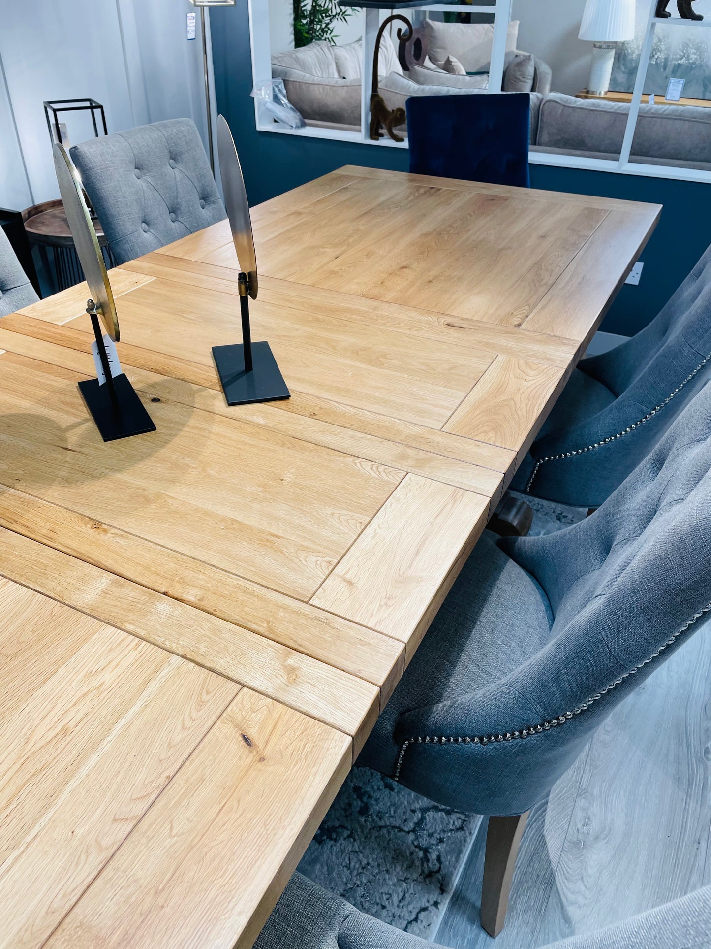 Monastery Double Leaf Oak Dining Table