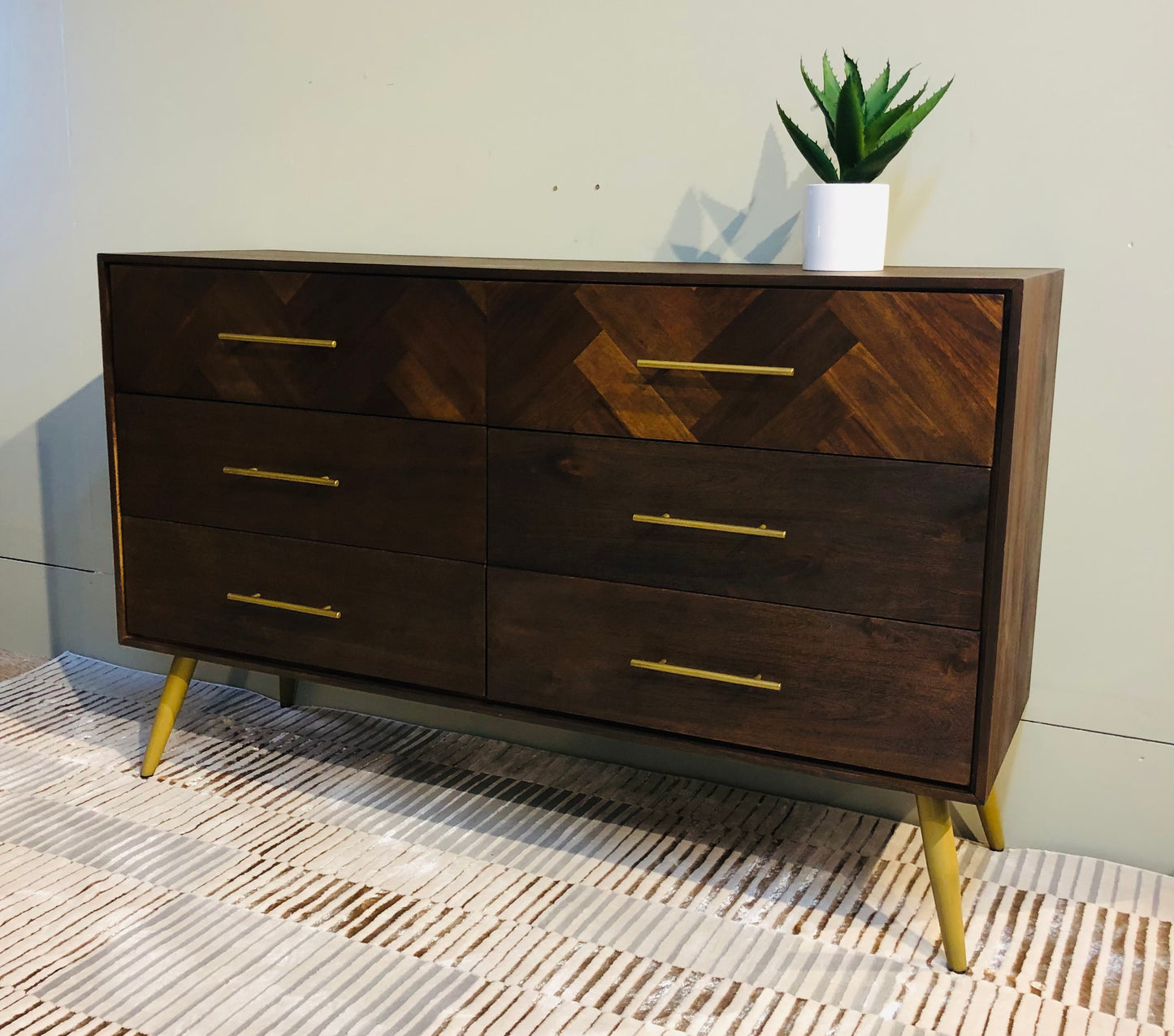 Bergan wide chest of drawers
