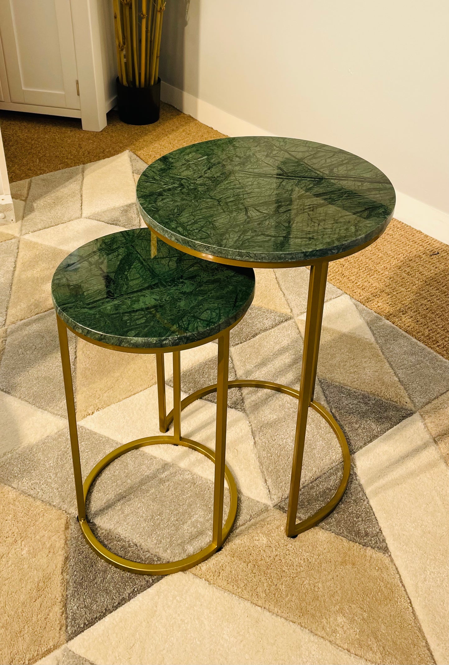 Marble 2 Nest of Tables