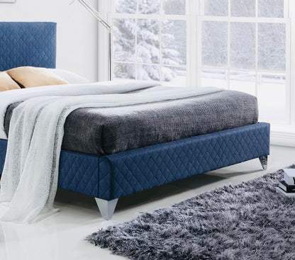 Brooklyn Navey Fabric bed