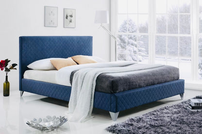 Brooklyn Navey Fabric bed