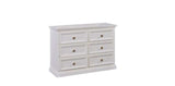 Lucey wide 6 drawer chest